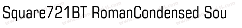 Square721BT RomanCondensed SourceHa字体转换